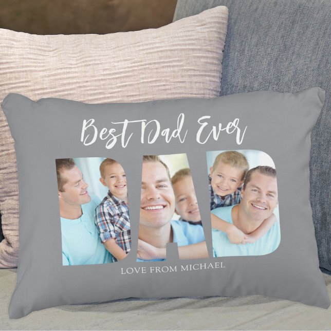Almofada Decorativa Foto do Melhor Pai Nunca (Criador carregado)