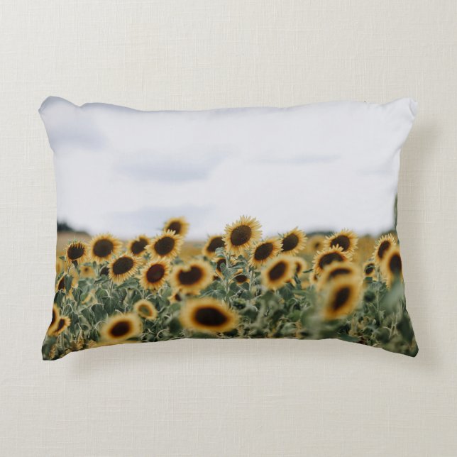 ALMOFADA DECORATIVA FOTO FECHADA DE FLORES (Frente)