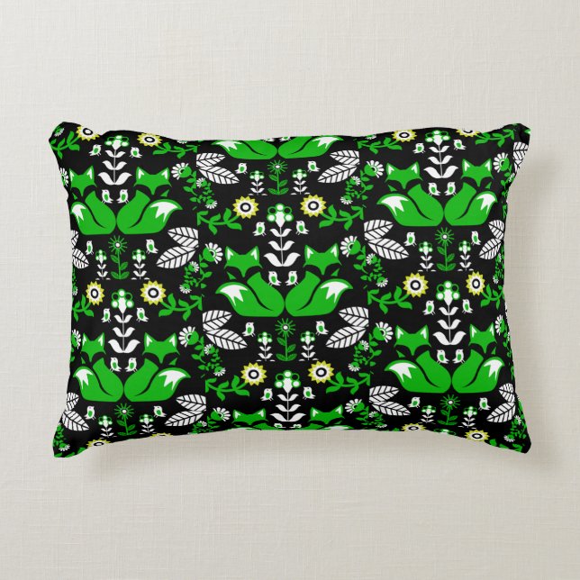 Almofada Decorativa Fox Nordic Scandinavian Folart Tablecloth (Frente)