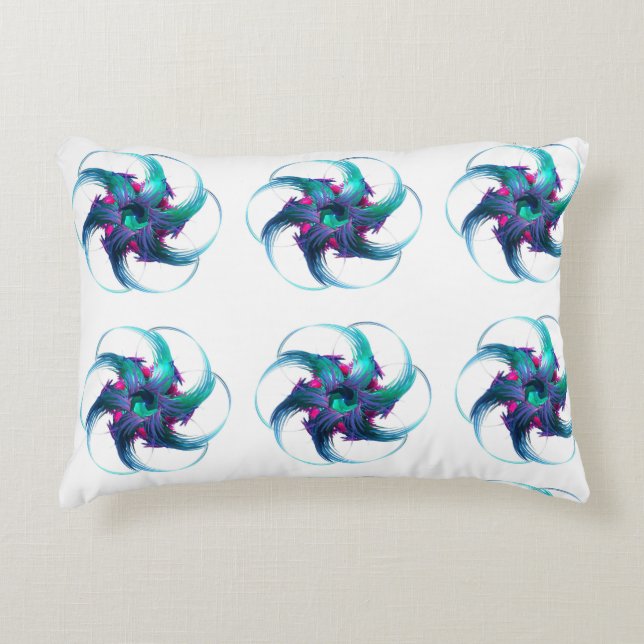 Almofada Decorativa Fractal Fantasy Swirls Travesseiro (Frente)