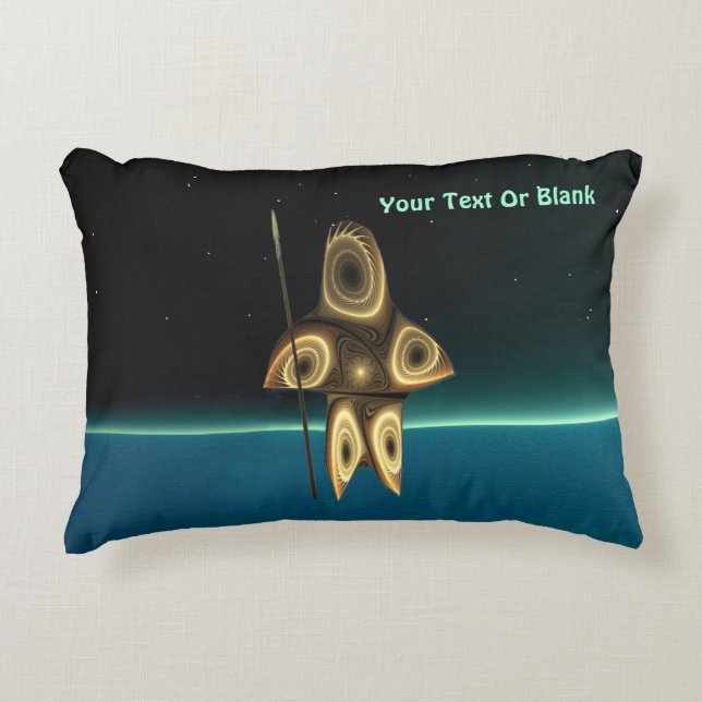 Almofada Decorativa Fractal Inuit Hunter (Frente)