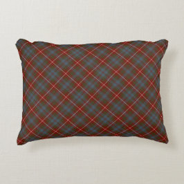 Almofada Decorativa Fraser de Lovat Dark Red Tartan Escocês