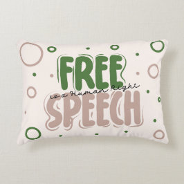 Almofada Decorativa Free Speech Is a Human Right