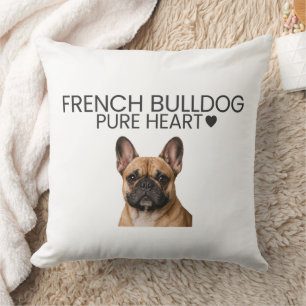 Almofada Decorativa French Bulldog Coração Puro