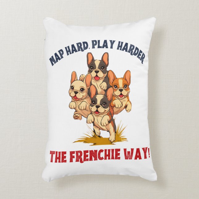 Almofada Decorativa Frenchie French Bulldog Dog (Frente(Vertical))