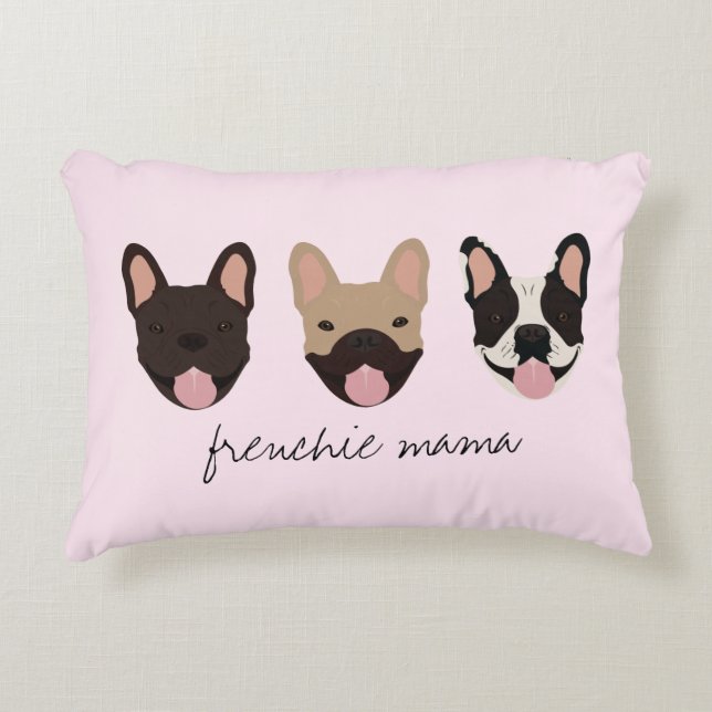 Almofada Decorativa Frenchie Mama French Buldog (Frente)