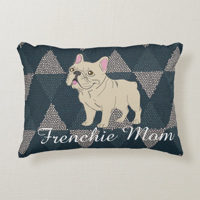 Almofada Decorativa Frenchie Mom (Frente)