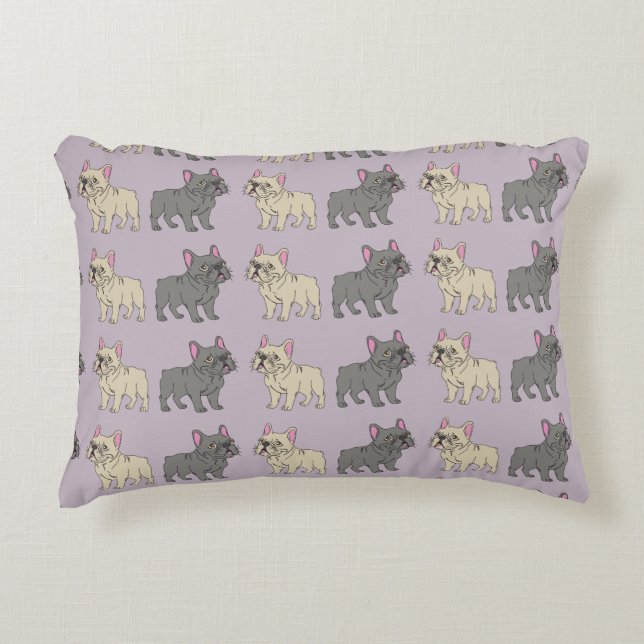 Almofada Decorativa Frenchies, Purple (Frente)