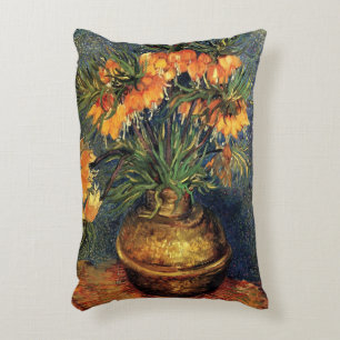 Almofada Decorativa Fritilárias em um Vaso de Cobre por Vincent van Go