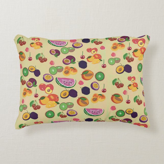 Almofada Decorativa Frutas de verão australianas (Frente)