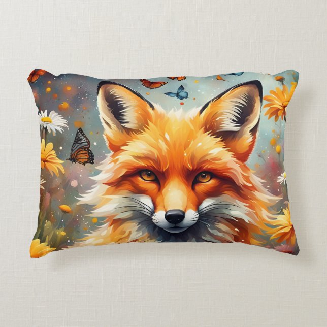 Almofada Decorativa Fuchs auf der Wiese (Frente)