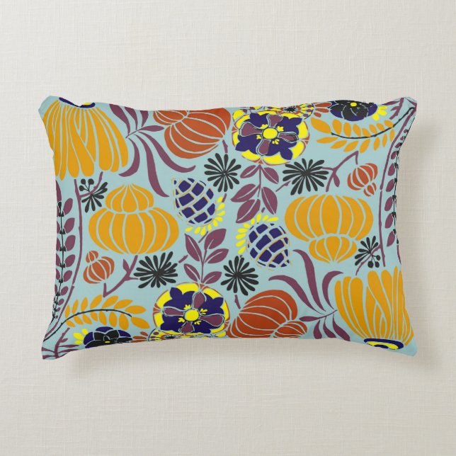 Almofada Decorativa fundo de design floral (Frente)