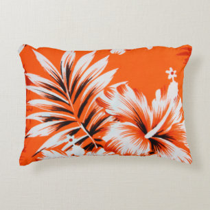 Almofada Decorativa Fundo havaiano da flor do hibiscus