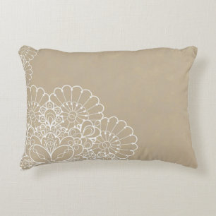 Almofada Decorativa Fundo retro com ornamento do laço