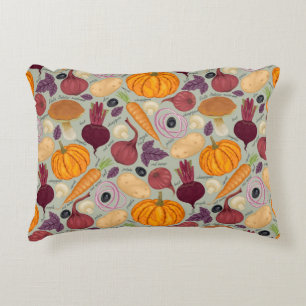 Almofada Decorativa Fundo retro dos legumes frescos