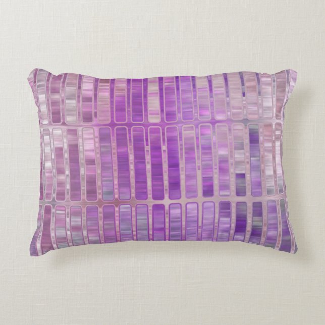 Almofada Decorativa Fundo violeta brilhante abstrato com glos (Frente)