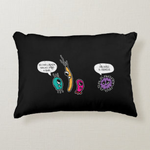 Almofada Decorativa Funny Bacteria Pun Biology Science Biologist