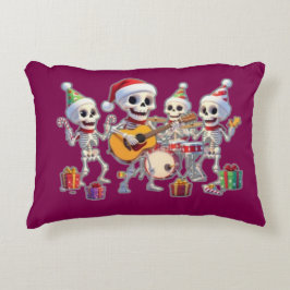 Almofada Decorativa Funny Skeleton Band Christmas & New Year – 3D Cart
