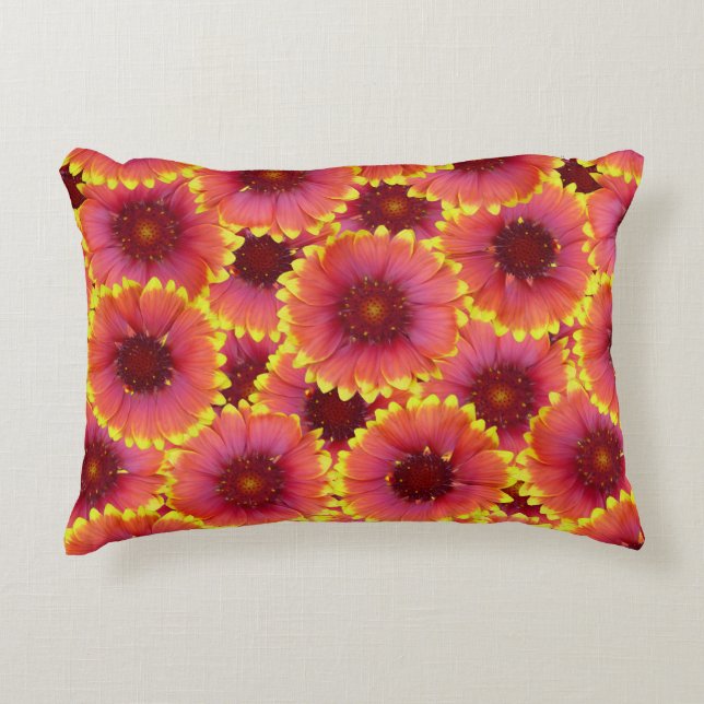 Almofada Decorativa Gaillardia - Padrão Sem Costura (Frente)