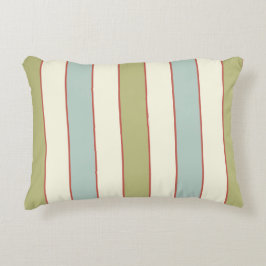 Almofada Decorativa Gamas de Azul Suave Elegante, Verde e Creme