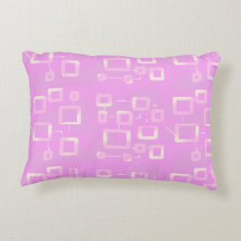 Almofada Decorativa Gamas Geométricas Rosa