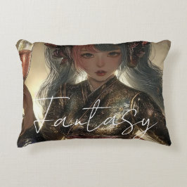 Almofada Decorativa Garota de Fantasia Estética / Sombria