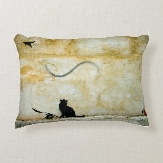 Almofada Decorativa Gato, Cola e Mal (Frente)