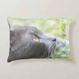 Almofada Decorativa Gato de cinza