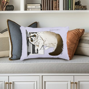 Almofada Decorativa Gato Fofo Ragdoll Lavanda Laptop Engraçado