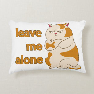Almofada Decorativa Gato gordo me deixa sozinho travesseiro sotaque
