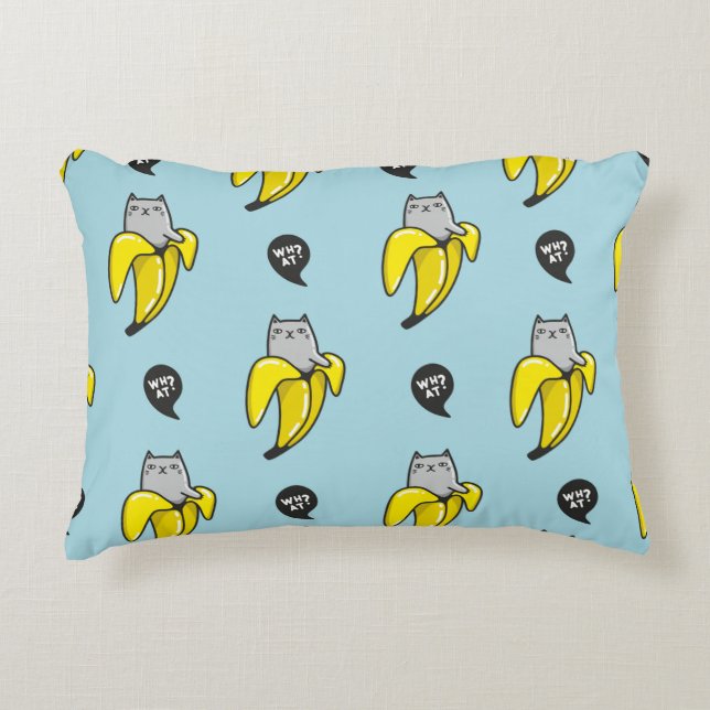 Almofada Decorativa Gato na banana (Frente)