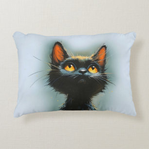 Almofada Decorativa Gato Negro Encantado