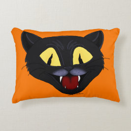 Almofada Decorativa Gato Negro Halloween