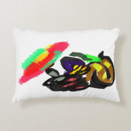 Almofada Decorativa Gato Preto Brilho de Outono