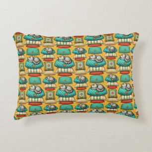 Almofada Decorativa Gato Tabby Fofo Descansando