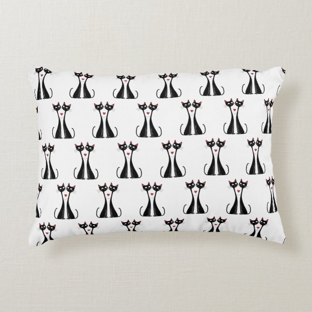 Almofada Decorativa Gatos Apaixonados (Frente)