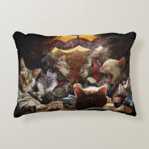 Almofada Decorativa Gatos jogando pôquer