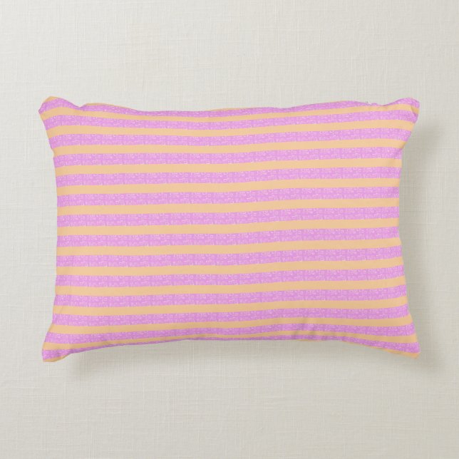 Almofada Decorativa Geométrico Abstrato Rosa (Frente)