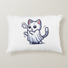 Almofada Decorativa Ghost Gatinho Halloween Costume