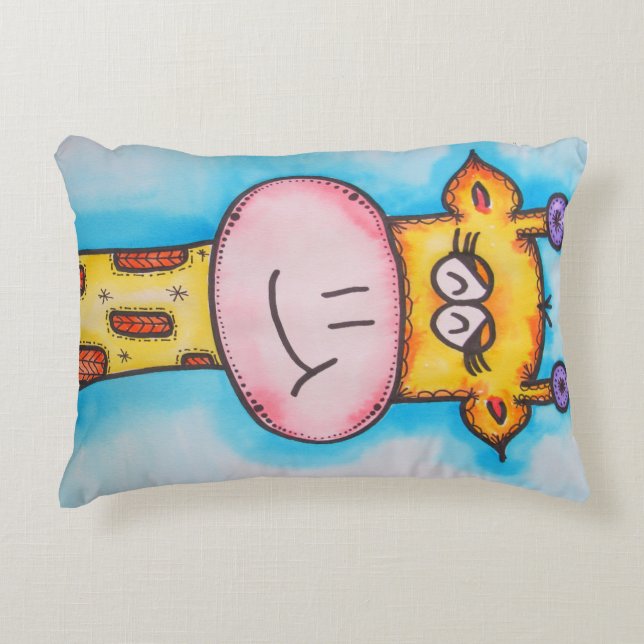 Almofada Decorativa Girafa Whimsical (Frente)