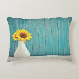 Almofada Decorativa Girassóis num vaso