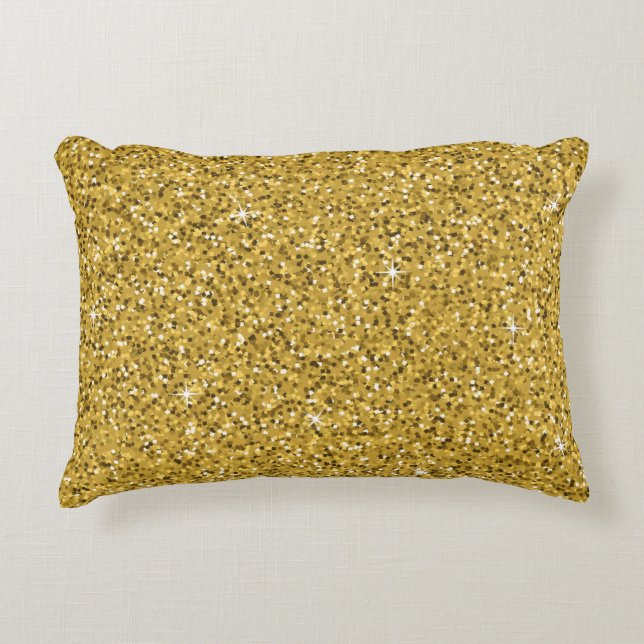 Almofada Decorativa Glitter Sparkle Dourado