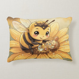 Almofada Decorativa Golden Bumblebee in Bloom Dance.4