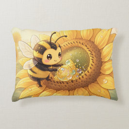 Almofada Decorativa Golden Bumblebee in Bloom Dance.6