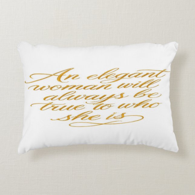 Almofada Decorativa Golden Elegance Throw Pillow (Frente)