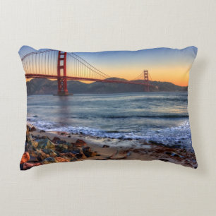 Almofada Decorativa Golden gate bridge da fuga de San Francisco Bay