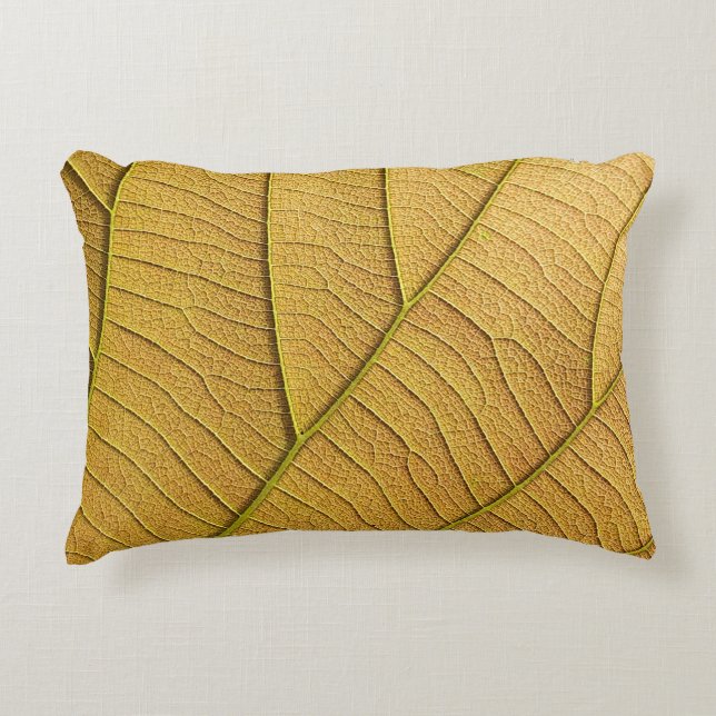 Almofada Decorativa Golden yellow leaf pattern in the morning.  (Frente)