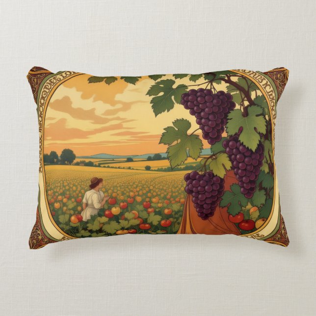 Almofada Decorativa   Goldene Herbsternte – Reichtum der Natur (Frente)