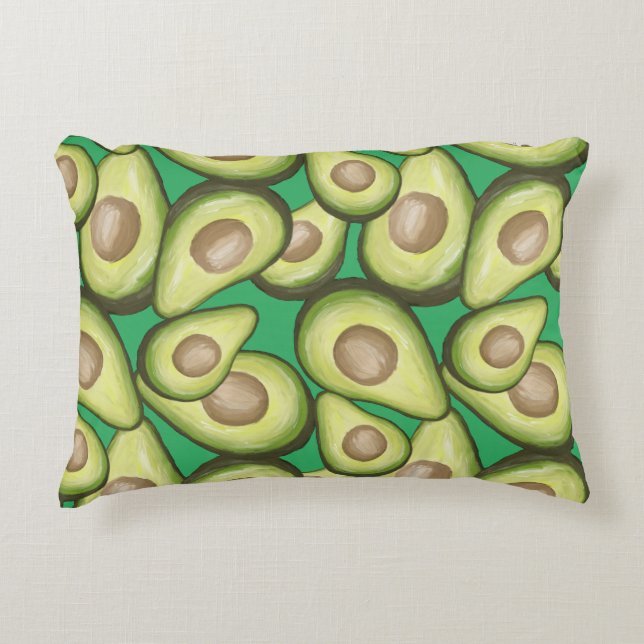 Almofada Decorativa Gourmet Fresco Vegan Avacados (Frente)