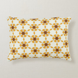 Almofada Decorativa Grade de Flor de Pêssego